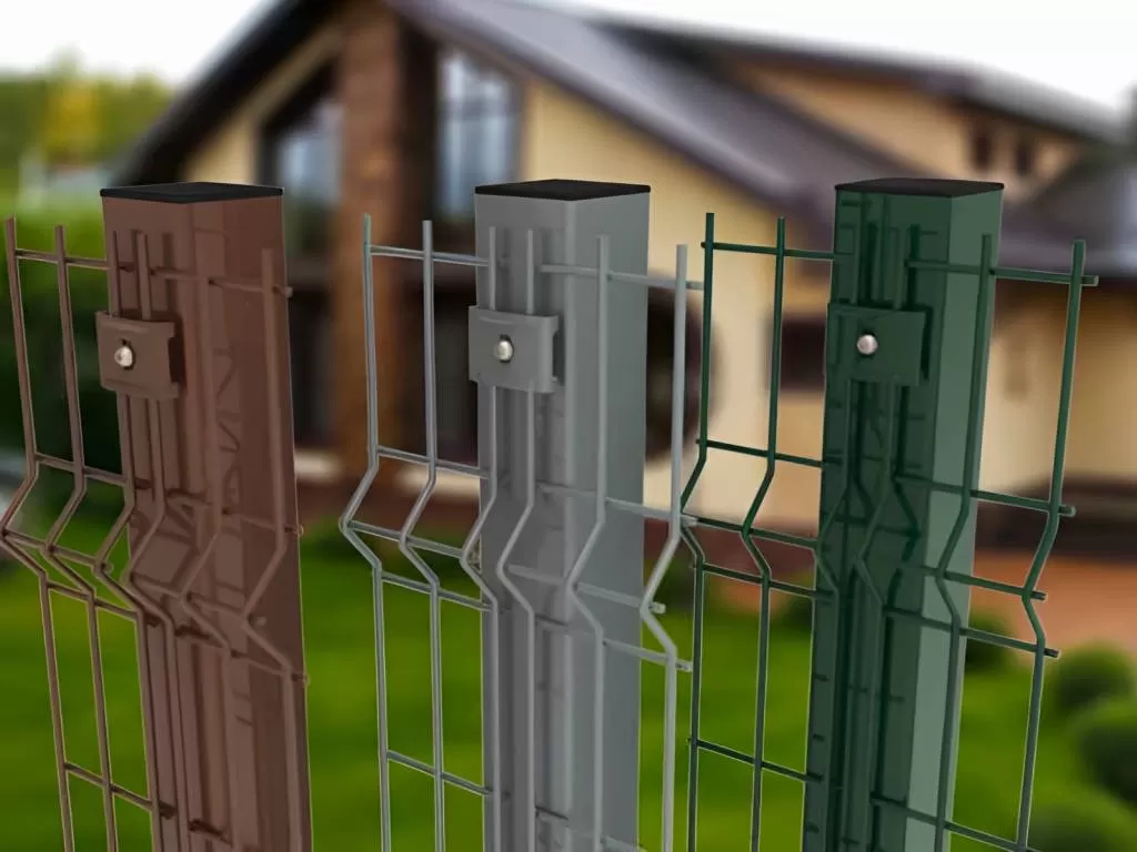 Установка столбов для 3d заборов